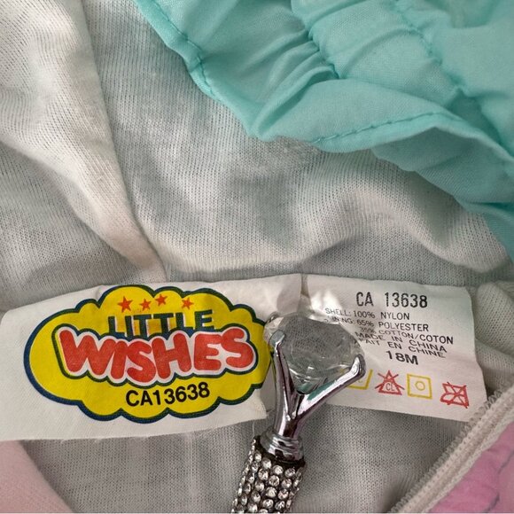 Little wishes coat jacket raincoat light weight vintage cotton candy Colors ๐ฅ - Picture 8 of 11